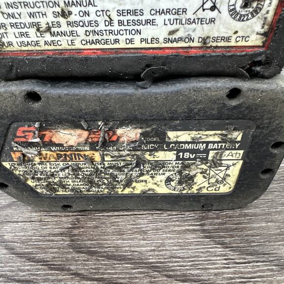 SNAP ON Lot Of 2 Batteries CTB81850/CTB4187‎ Untested - Picture 10 of 10